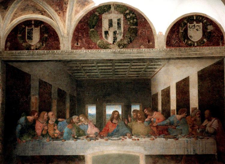 Måltid. 'Den sidste nadver' ses her som Leonardo da Vinci gengav den i sit verdensberømte maleri. Arkivfoto: Antonio Callani/AP 