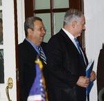 Israels premierminister, Benjamin Netanyahu efter mødet med USA's præsident. 