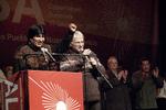 REVOLUTION. Evo Morales og Venezuelas præsident Hugo Chavez repræsenterer det nye socialistiske og revolutionære Latinamerika.Her besøger de Klimatopmødet i december 2009. 