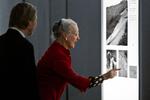 Dronningen selv var tilstede ved rundvisningen under åbningen af "Dronning Margrethe og arkæologien" på Moesgård Museum i Århus. 