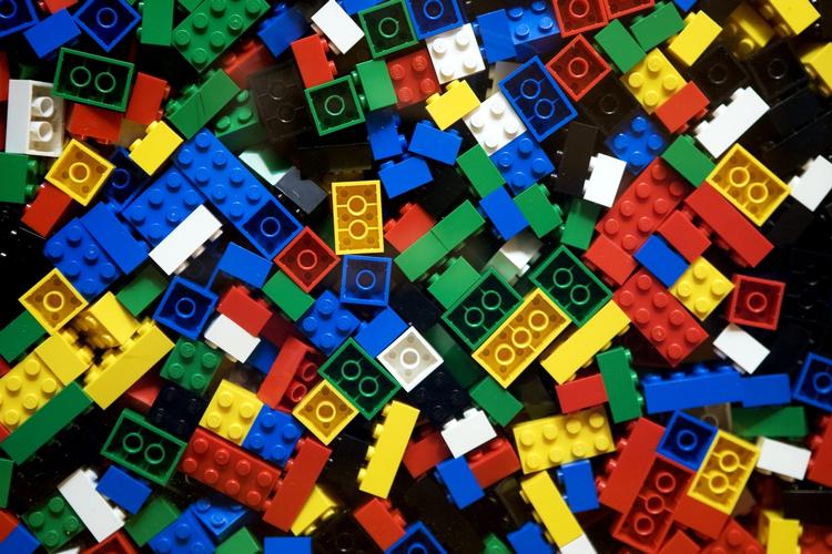 Klodser. Lego har været på det amerikanske marked siden 1953. 