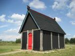 Her er den så, den lille ny-gamle vikingekirke. Kirken, der er placeret i Bork Vinkingehavn, bliver indviet som gudstjenesterum Skærtorsdag. 