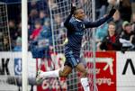 vending. Ousman Jallow scorer til 2-0 til Brøndby og giver nyt håb om metal til Vestegnen. Arkivfoto. 
