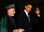 USA's præsident Obama er på lynvisit hos sin kollega Hamid Karzai i Afghanistan. 