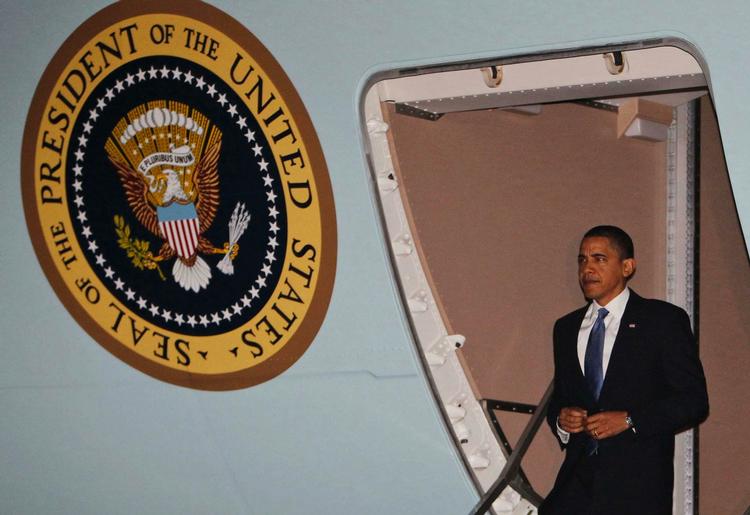 statsbesøg. Den amerikanske præsident Barack Obama ankom til Afghanistan tidligere i aften i Air Force One. 