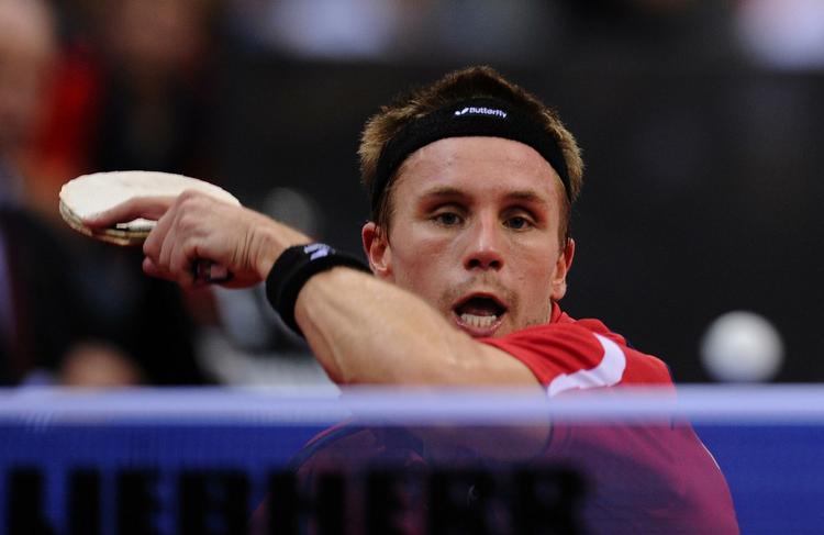 semifinalist. Med en sejr på 4-1 over Cheung Yuk fra Hongkong er Michael Maze i semifinalen i Volkswagen Cup i Guangzhou. Arkivfoto. 