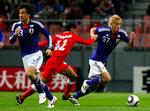 samuraier. De blå fra Japan skal se endnu mere elegante ud, når de bevæger sig rundt uden for banen op til VM. Arkivfoto. 