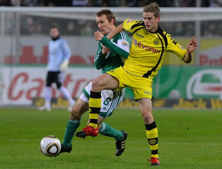 Reserve. Thomas Kahlenberg har blot spillet tre kampe fra start for Wolfsburg i Bundesligaen. Arkivfoto. 