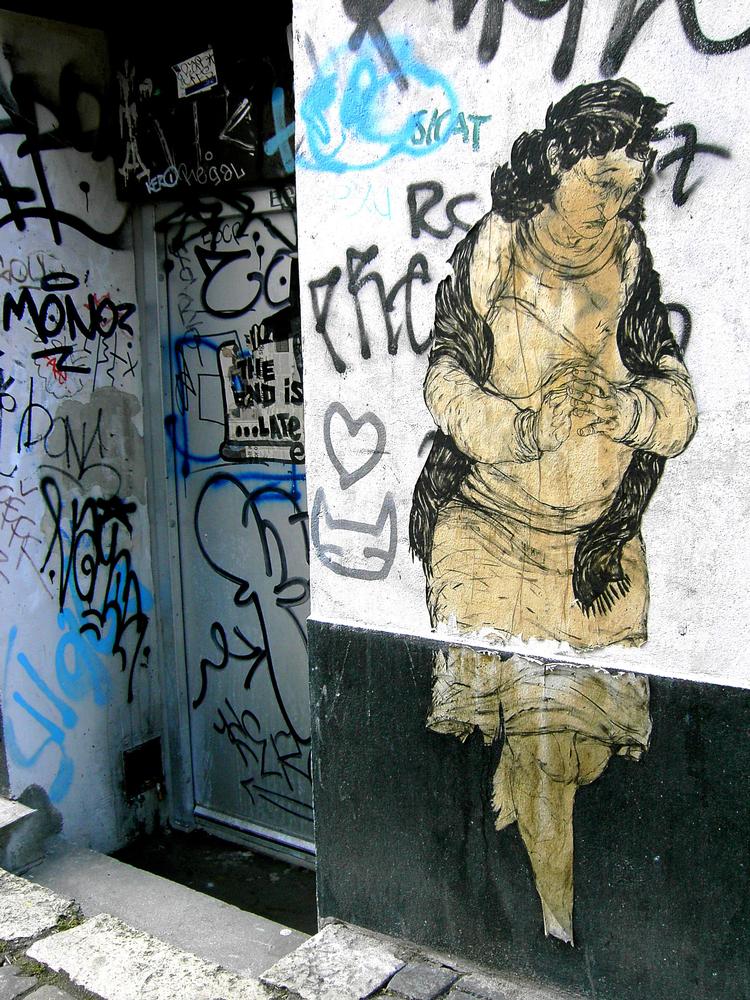 Gadekunstneren Armsrock finder sin inspiration på gaden, og hans motiver er ofte de mennesker, som måske er lidt usynlige for os andre. Alle fotos i denne artikel: www.streetheart.dk 