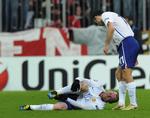 FRYGTEN. De engelske VM-håb og Wayne Rooney selv frygtede det første, da United-topscoreren trådte forkert mod Bayern München i tirsdags. 