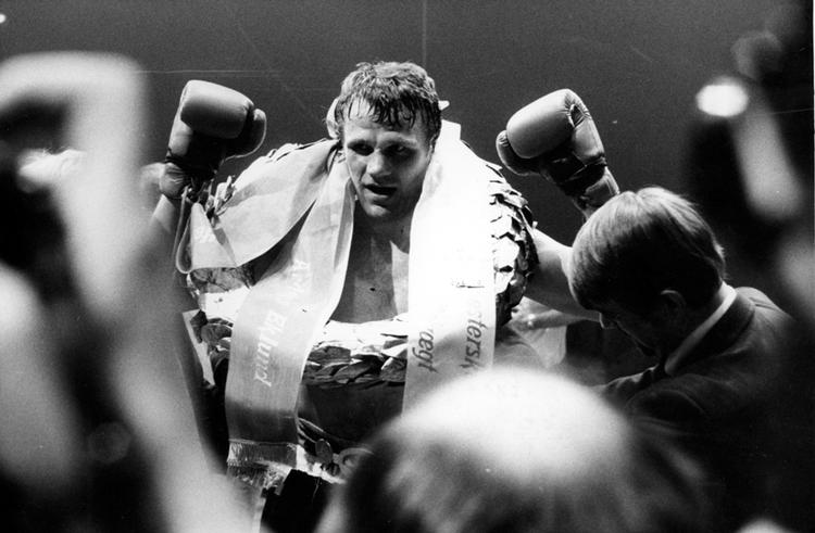 europamester. I 1985 vandt Anders 'Lillen' Eklund over den forsvarende norske europamester Steffen Tangstad i K.B. Hallen. Arkivfoto: Finn Frandsen. 