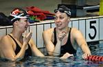 pladsbytte. Mens Micha Østergaard var langt fra sin bedste tid i 200 meter butterfly og derfor kun kommer til EM på visse betingelser, var Louise Jansen ved DM så tæt på kravet i 200 meter medley, at hun fik udstedt en EM-billet. Arkivfoto. 