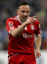 Stjernen. Franck Ribery er klar igen efter flere skader og scorede for anden kamp i træk. 