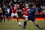 skarpskytte. Rajko Lekic scorede det udlignende mål for Silkeborg på et meget tvivlsomt straffespark i overtiden. 