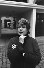 besøg. 73-årige Antonia Susan Byatt er en af de mest respekterede britiske forfattere og litterater. Her er hun fotograferet i København i 1998. 