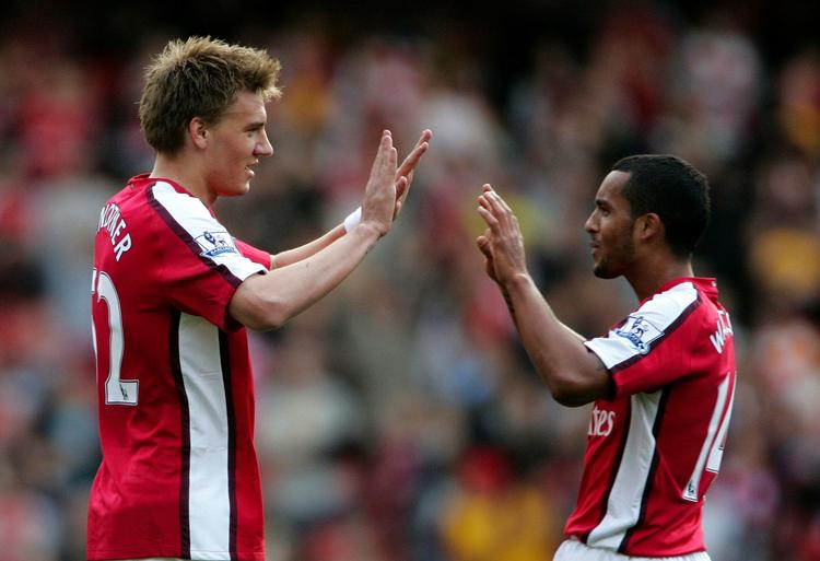 Nøgleduo. Den store og den lille skal gøre Arsenal størst mod Barcelona i aften. Arkivfoto. 