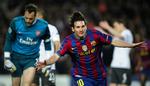 mål-mål-mål-mål. Fire gange lynede Lionel Messi, da FC Barcelona spillede sig i semifinalen. 