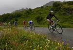 UDGÅET. Efter et styrt i går kan Frank Schleck ikke føre feltet an i Baskerlandet Rundt i dag. Arkivfoto. 