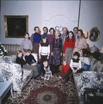 24. december 1978. Dronning Ingrid holder jul på Fredensborg slot for børn, svigerbørn og børnebørn. Fra v. i sofa Prins Gustav og prins Nicolaus, på gulvet prinsesse Nathalie   og Prinsesse Alexandra, i sofa kronprins Frederik. Stående fra v. kronprins Pavlos, dronning Margrethe, prins Joachim med prins Henrik bag sig, prinsesse benedikte, dronning Ingrid, prins Richard, prinsesse Alexia, ex-kong Konstantin, ex-dronning Anne Marie. 