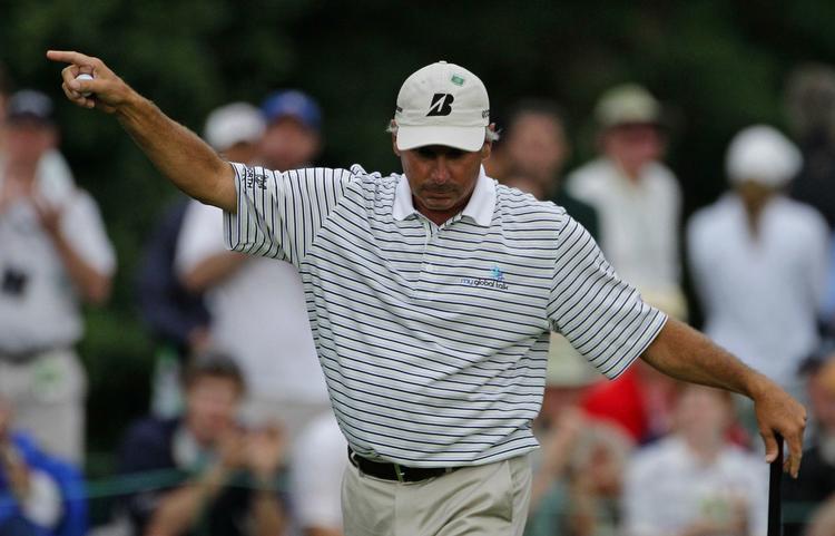 NEDTUR. Føringen blev forvandlet til en 10.-plads efter anden runde for 50-årige Fred Couples. 