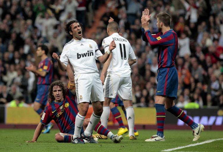FRUSTERET. Raul og de øvrige Real MAdrid-spillere kunne ikke få spillet til at flyde mod Barcelona. 