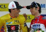 podieplads. Lige som efter andenpladsen efter Luis Leon Sanzhez i sidste års Paris-Nice var Fränk Schleck på podiet med en tredjeplads i Spanien  i dag. Arkivfoto. 