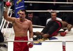 Klitschko. Vladimirs kamp mod David Haye er muligvis snart forhandlet på plads. Arkivfoto. 