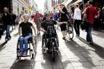 Jens Holst har kørt i kørestol fra Grenå til Strøget i København. Sclerose Tour 09 