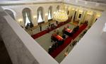 Sorg. Kisterne med præsidentparret.står i øjeblikket i præsidentpaladset i Warszawa. 
