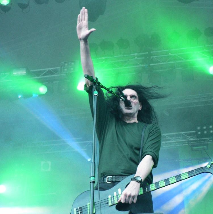 Engageret. Peter Steele ses her under en Type O Negative-koncert i Finland i 2007. Foto: Merkababa/Creative Commons. 