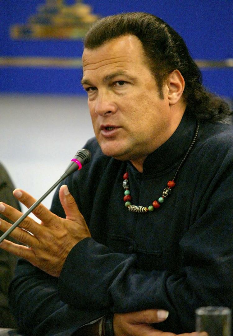 Action. Steven Seagal er kendt fra film som 'Hard to Kill' og 'Kapring på åbent hav'. Arkivfoto. 