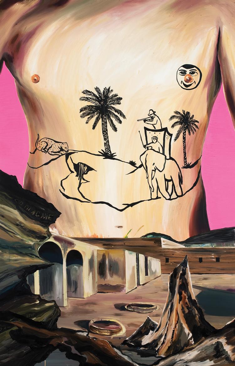 'Smiley' af Adam Saks. Danskeren udstiller i år hos Galleri Christoffer Engelund og senere på ARoS. Foto: Galleri Christoffer Egelund