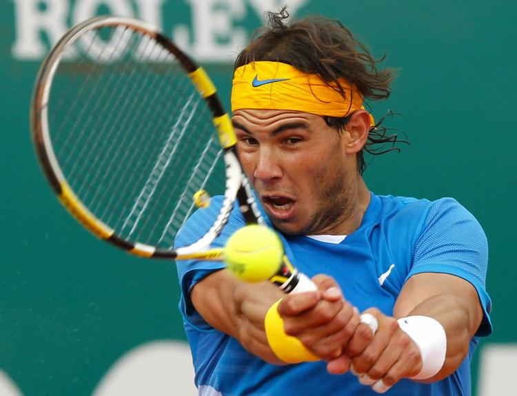 GRUSSPECIALIST. Rafael Nadal viser i Monte Carlo er grus er hans favoritunderlag. 