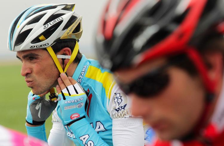 TRIUMFATOR. Alberto Contador satte konkurrenterne på plads på enkeltstarten i Vuelta de Castilla y Leon. 