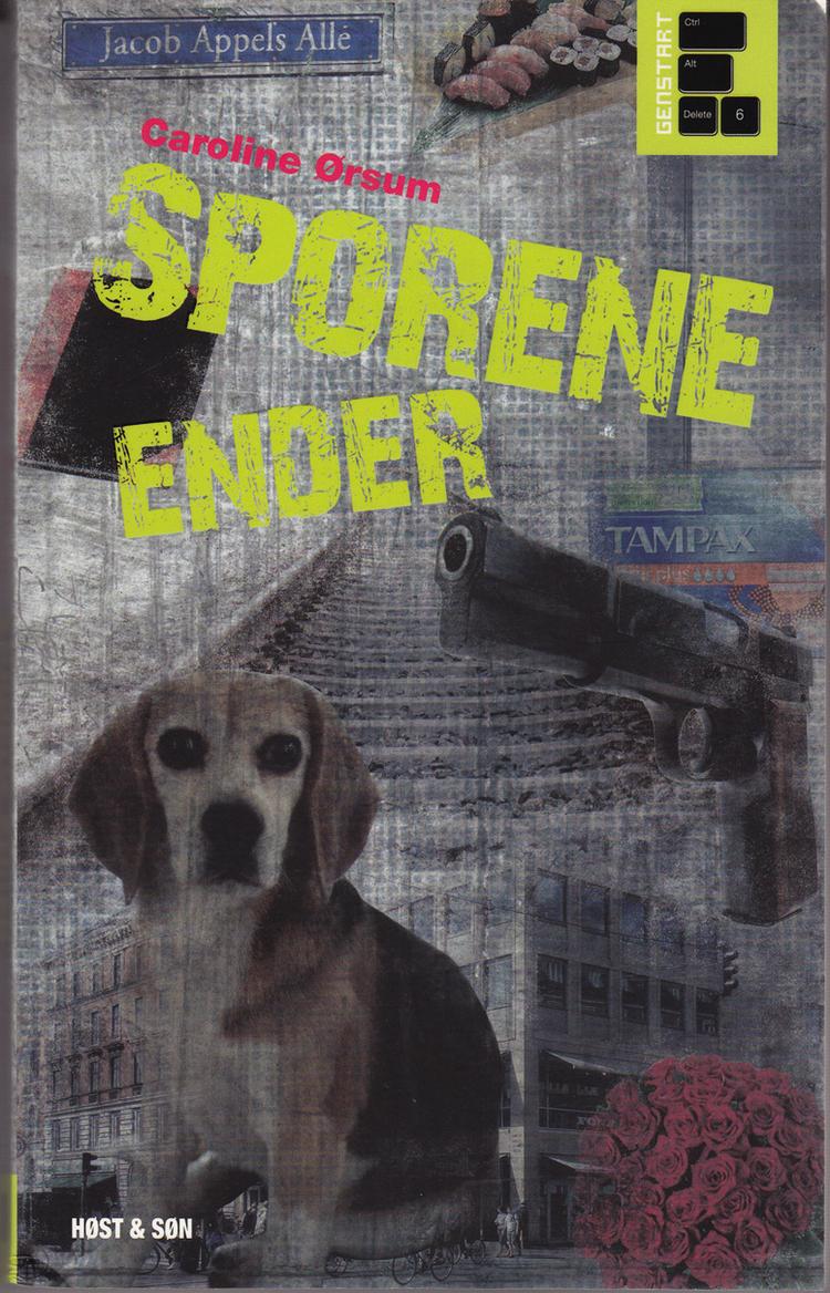 FORVIRRING. Det er tegnestuen Spild af Tid, som - lidt forvirrende - har designet seriens forsider som collager af elementer fra bøgerne (se forsiderne nede i artiklen). Forside fra bogen 