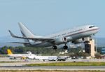 CIA renditions took place using various European transit points - here a Boeing 737 with registration number N313P is seen taking off from Spain's San Joan Palma de Mallorca airport on March 12, 2004. Spanish police have alleged this was one of the CIA's rendition aircraft. Archive. 
