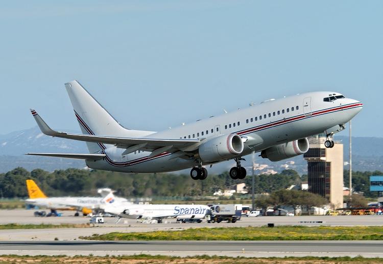 CIA renditions took place using various European transit points - here a Boeing 737 with registration number N313P is seen taking off from Spain's San Joan Palma de Mallorca airport on March 12, 2004. Spanish police have alleged this was one of the CIA's rendition aircraft. Archive. 