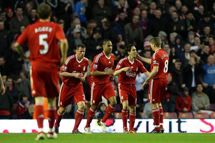 Målhelt. Israelske Yossi Benayoun åbnede scoringen i Liverpools sejr over West Ham. 