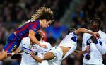 fight. Barcelona og Inter mødtes også i det indledende gruppespil sidste år. Arkivfoto. 