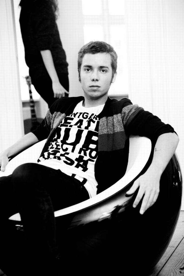 Pop star Mads Langer who bartered his way to Copenhagen from Rome. 