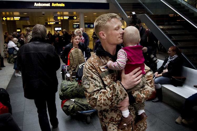 Lang ferie. De danske soldater får lidt ekstra påskeferie. Vulkanskyen forhindrer dem i at tage til Afghanistan. Arkivfoto. 