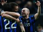 SEJRHERRER. Wesley Sneider (th) var med sin scoring med til at sikre Inter et godt udgangspunkt mod Barcelona i Champions League-semifinalen. 