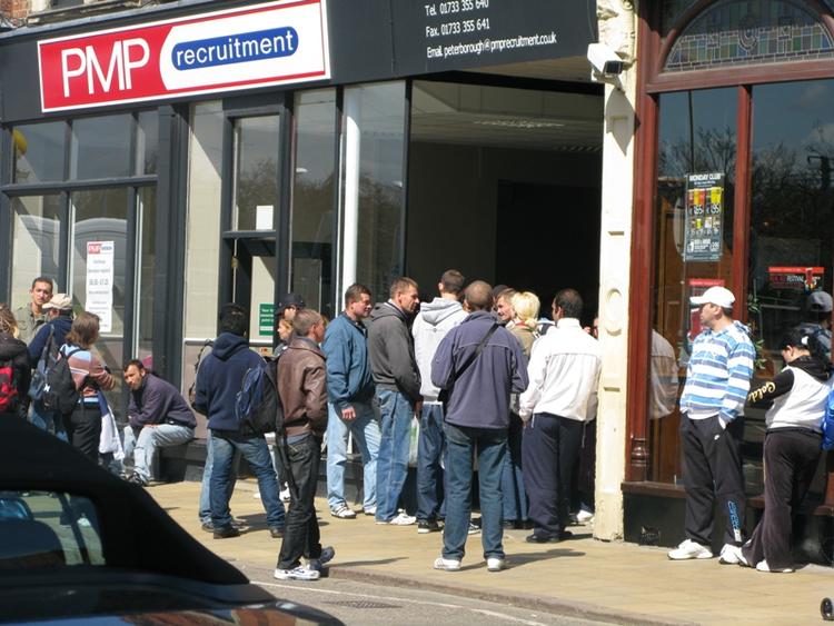 Peterborough har svært ved at kaperere et stort antal østeuropæere, som kom til Storbritannien for at arbejde, da det var bedre tider. 