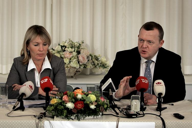 Statsminister Lars Løkke Rasmussen (V)  og vicestatsminister Lene Espersen (K) havde mere end svært ved at få samarbejdet til at fungere i januar. (arkivfoto) 