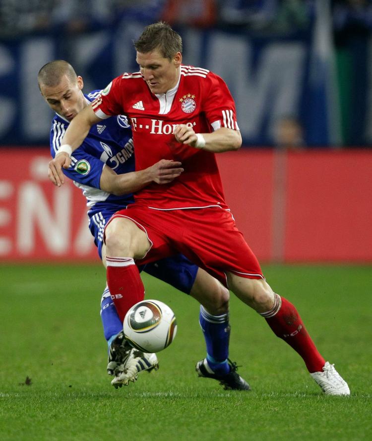 'Schweini'. Bastian Schweinsteiger er tilbage i storform. Arkivfoto. 