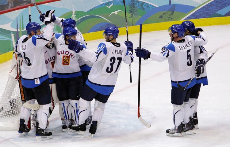 Bronze. Finland blev nummer tre ved OL, hvor de havde en række af de helt store NHL-profiler med. Arkivfoto. 