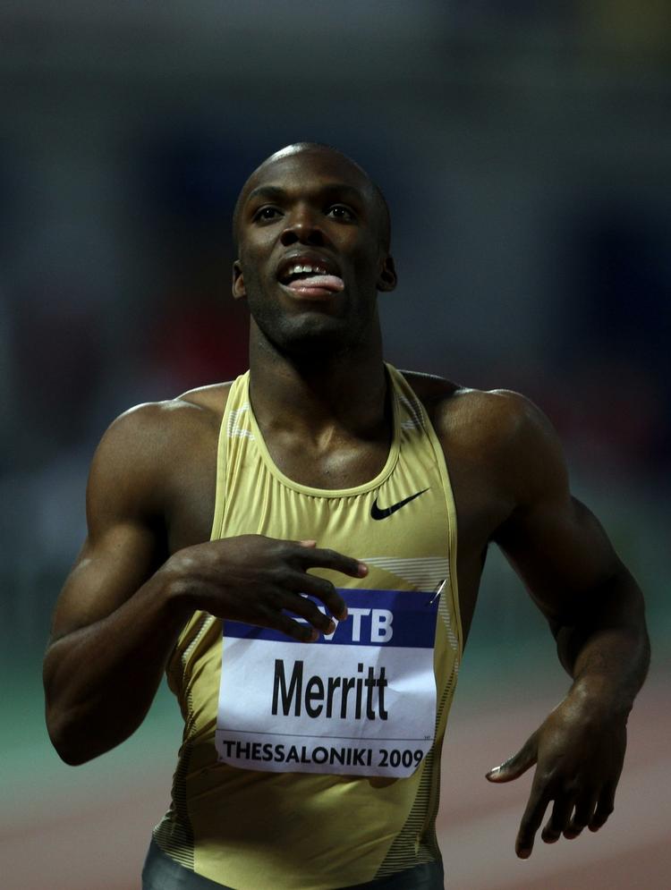 kønshormonelt. LaShawn Merritt kommer i mål som vinder af 400 meter i Grækenland 12. september sidste år. Arkivfoto. 