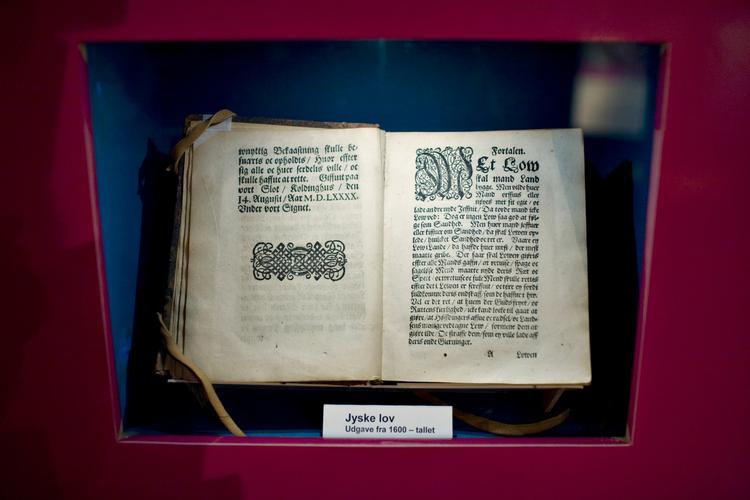 Kopi. En 1600-tals udgave af jyske lov, der blev vedtaget i 1241. 