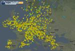 Askeflyvning. Der er igen masser af fly over Europa. 