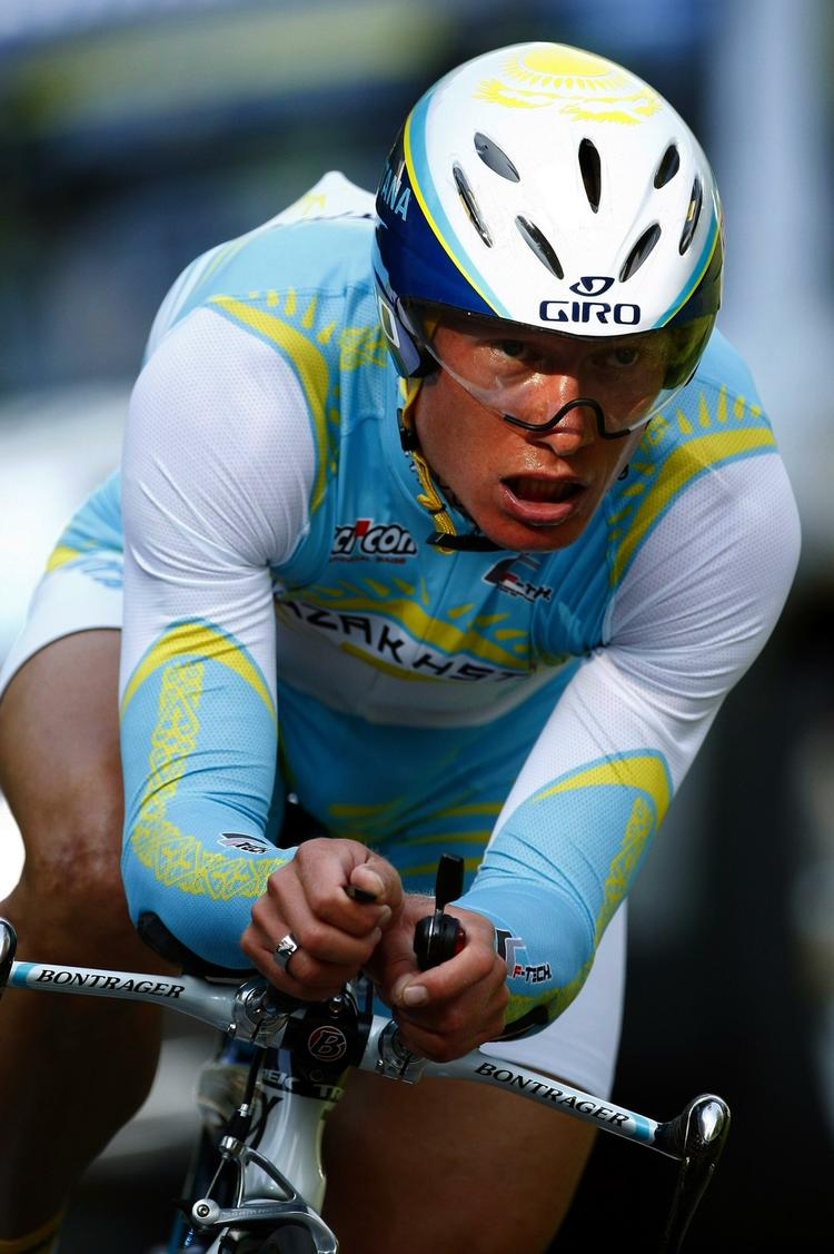 veltimet. Alexandre Vinokourov har på det seneste mest været kendt for involvering i adskillige dopingsager, men i dag lod han benene tale i Liëge-Bastogne-Liége. Arkivfoto. 